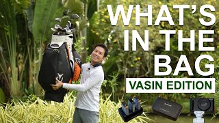 เปิดถุงกอล์ฟปี 2023 และอุปกรณ์ถ่ายวีดีโอกับเสื้อผ้า  || WHAT'S IN THE BAG SERIES || EP.1 VASIN