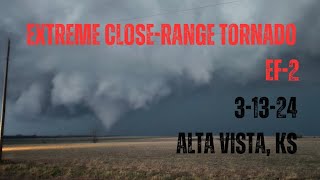 Driving Into Developing Strong Tornado - Multi-Vortex - Alta Vista, KS - Full Chase Documentary [4K]