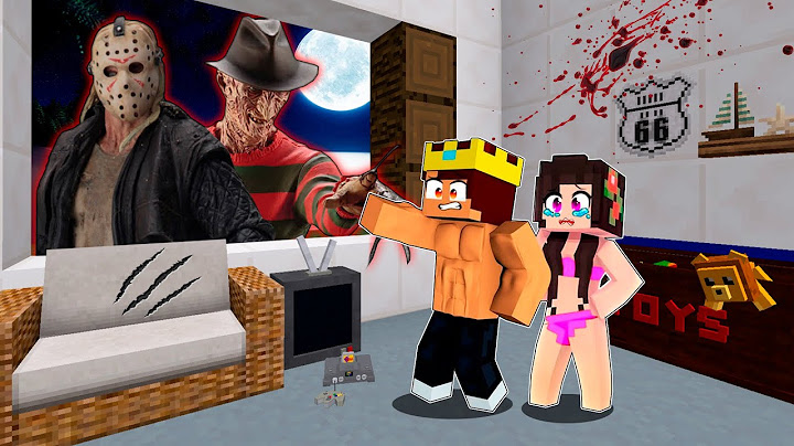 A CASA DA ILHA FOI INVADIDA PELO FREDDY E JASON - TIVEMOS QUE FUGIR no minecraft