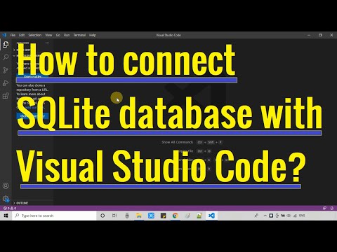 How to connect SQLite datbase with Visual Studio Code?