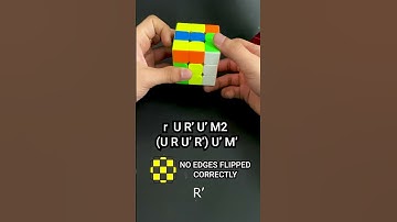 Rubik’s Cube OLL No Edges Oriented (52/57) with Fingertricks | Efficient algorithm