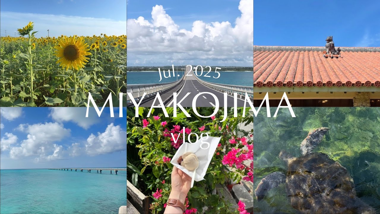 【vlog】宮古島2泊3日🌻宮古ブルーの海に癒された3日間🌺💙伊良部島/下地島/来間島/シギラリゾート/2025