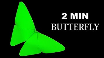 Easy Origami Butterfly In only 2 Minutes | Very Simple |