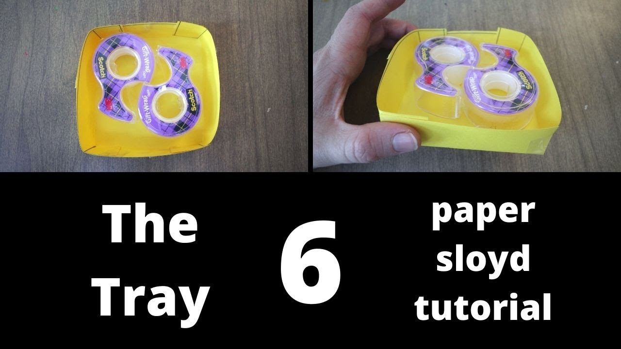 Paper Sloyd Pattern The Tray (Paper Sloyd Tutorial by Ednah Anne Rich) - YouTube