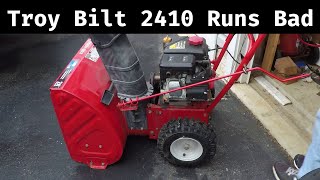 Troy Bilt Storm 2410 Surging and Running Rough by Wild_Bill 17,082 views 3 years ago 17 minutes