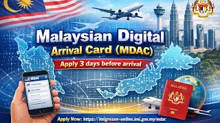 How To Apply MDAC (Malaysian Digital Arrival Card) #Complete Step By Step Process