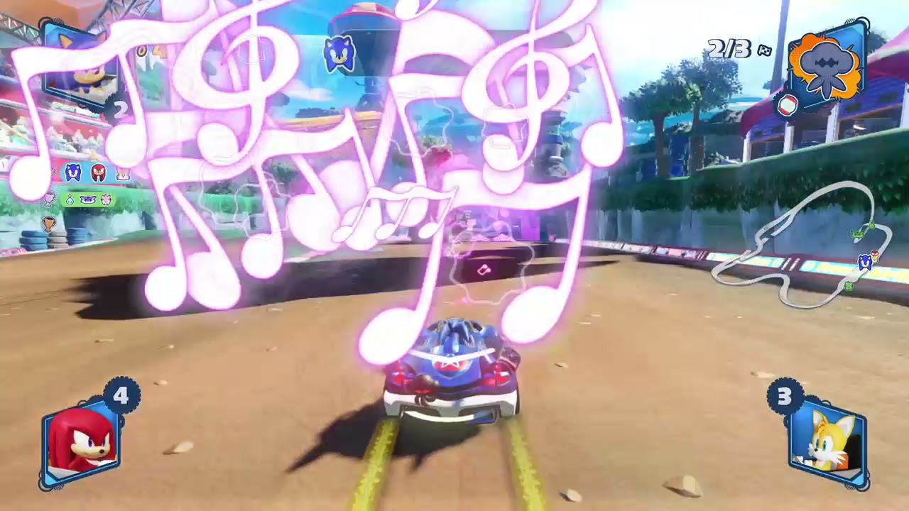 Team Sonic Racing = Stage 1-4 (Sonic) (Survival race) (Expert difficulty)