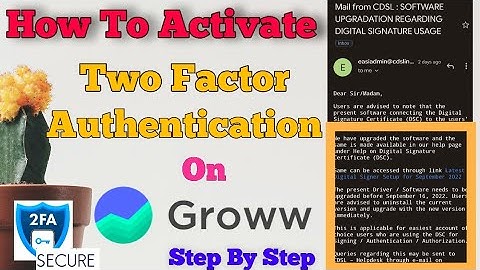 How to activate two factor authentication  on groww app step by step @Groww