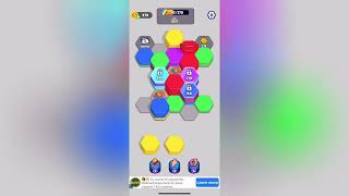 Hexa Sort Level 165 Solution Walkthrough 