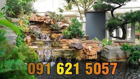 CÁCH LÀM THÁC NƯỚC HỒ CÁ KOI ĐẸP | Mẫu Thác Nước Hồ Cá Tuyệt Đẹp | Thiên An Stone | 0916215057