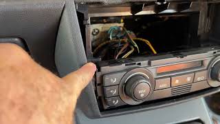 How to remove Heater control unit in BMW Climate control Head Unit BMW 1 series 3 series 5 Undo clip by Mark's reviews and tutorials 255 views 3 weeks ago 1 minute, 31 seconds