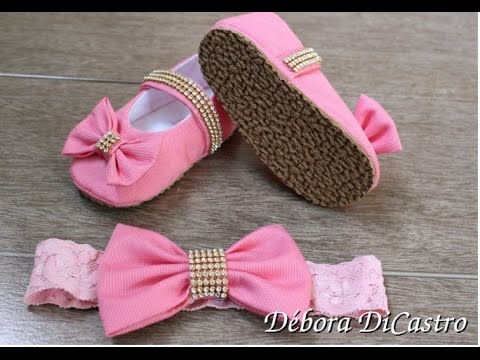 sapatinho tecido para bebe