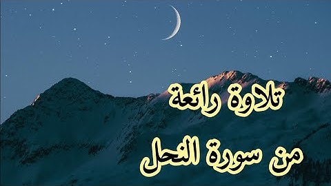 ماتيسر من سورة النحل للقارئ عمر بن عبد العزيز 👇