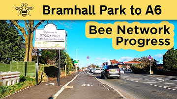 Bramhall Park to A6 Cycleway Bee Network Construction Progress