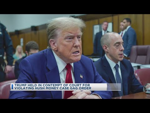 Trump Held in Contempt of Court for Violating Hush Money Case Gag Order Midday 11:30am 4-30-24
