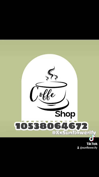 bloxburg cafe decal codes pt 1 #foryou #foryoupage #bloxburg #decalcod