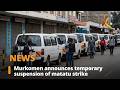 Murkomen announces temporary suspension of matatu strike