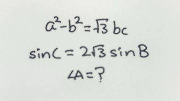 Q482 | Math Olympiad | Trigonometry | Law of Sine | Law of Cosine