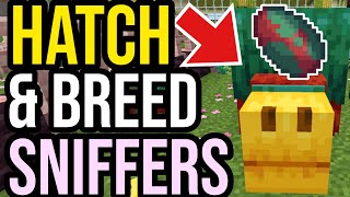 How To HATCH A Sniffer EGG \& BREED SNIFFERS In Minecraft 2024!