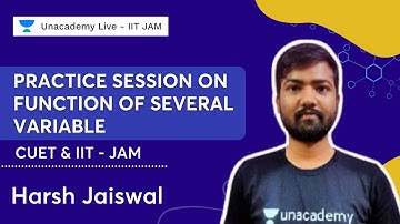 Practice Session on Function of Several Variable | Harsh Jaiswal