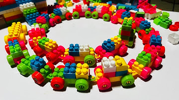 Satisfying DIY Large train ASMR building Blocks Lego blocks relaxation #lego #satisfying 