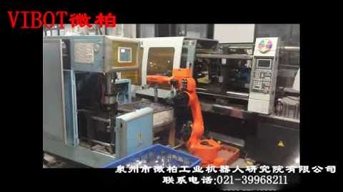 Vibot robot  IMM & BLOW machine application