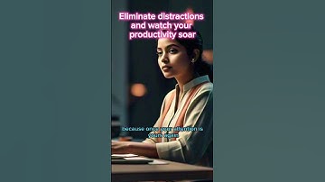 Eliminate distractions and watch your productivity soar.#successboost #shortsvideo #motivation
