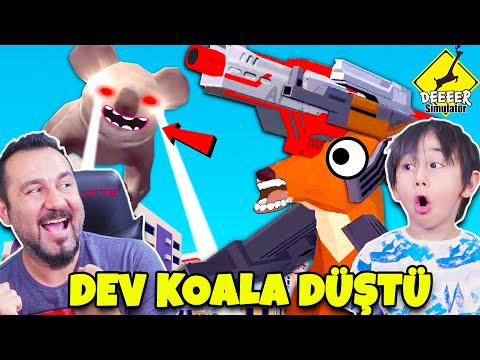 ORTALIĞI YIKTIK! DEV KOALA VE DEV KÖPEK BOSS BİTTİ! | DEEER SIMULATOR OYNUYORUZ