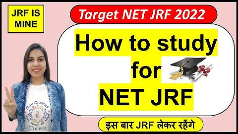 How to study for NET JRF | By Navdeep Kaur