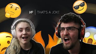 Me and my sister listen to NF - THAT'S A JOKE (Audio) (Reaction)