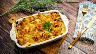 ESPÁRRAGOS Gratinados con BECHAMEL y Queso 👍🤪 Espárragos Blancos al Horno | Recetas de Navidad 8/24