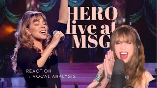 Mariah Carey performs "Hero" at Madison Square Garden - Reaction & Vocal Analysis