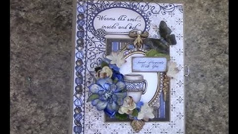 PART 2 TUTORIAL 7 X 9 MINI ALBUM with HEARTFELT CREATIONS COFFEE TALK PAPER - DESIGNS BY SHELLIE