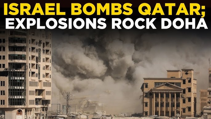LIVE | Israel BOMBS Qatar; Doha Rocked By Explosions, Hamas Leadership  Targeted - YouTube