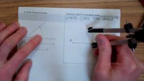 Triangle Construction Given Side-Angle-Side (SAS)