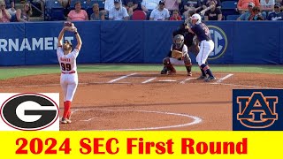 Auburn vs Georgia Softball Game Highlights, 2024 SEC Tournament First Round screenshot 3