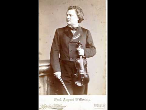 August Wilhelmj (Violin) ~ Le Streghe (Witch's Dance - Paganini) ~ Private cylinder