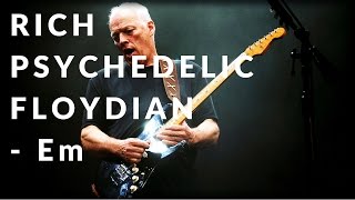 Vignette de la vidéo "Rich Psychedelic Floydian Guitar Backing Track in Em"