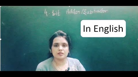 4 bit parallel adder cum subtractor | in English