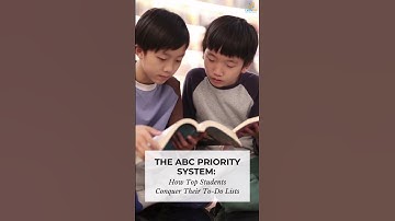 The ABC Priority System: How Top Students Conquer Their To-Do Lists 💙📚