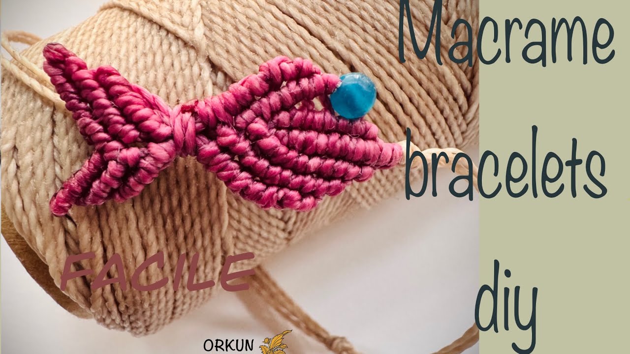Macrame Fish Bracelet #diy #handmade #macrame