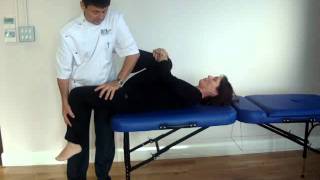 Hip flexor assessment in supine Supine Hip Flexion Assessment