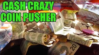 COIN PUSHER FILLED W/CASH MONEY! CARNIVAL GAME | FAIR FUN | BATTLE ARCADE screenshot 4