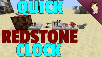 How to build a QUICK REDSTONE CLOCK