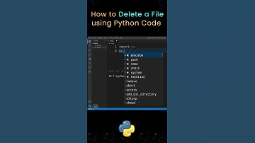 How to Delete a File Using Python Code ? Python Code to Remove a File | #shorts