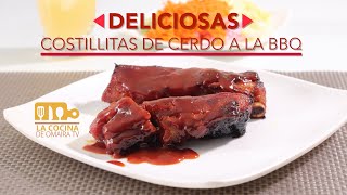 LA COCINA DE OMAIRA TV COSTILLITAS DE CERDO EN SALSA BBQ- pork ribs in BBQ sauce