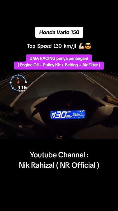 Honda Vario 150 Top Speed 130 km/j! 💪🏻😎