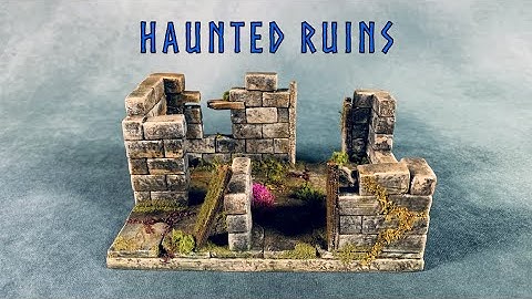 Dungeons and Dragons Haunted Ruins Scratch Building Wargaming Terrain for Tabletop RPG