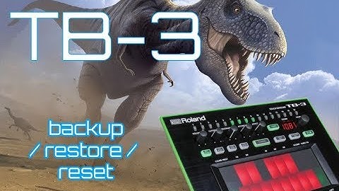 Roland TB-3 Step Sequencer - Backup - Restore - Reset