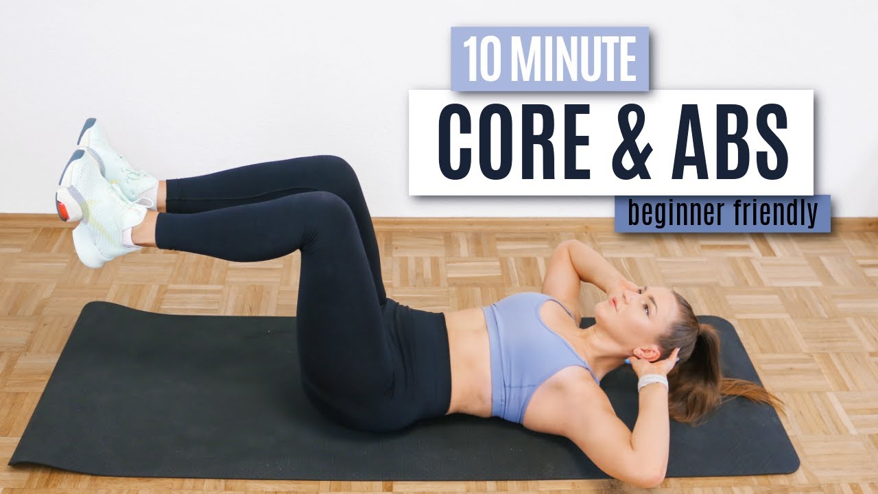10 MIN CORE & ABS Workout - beginner friendly, no equipment | GET ...